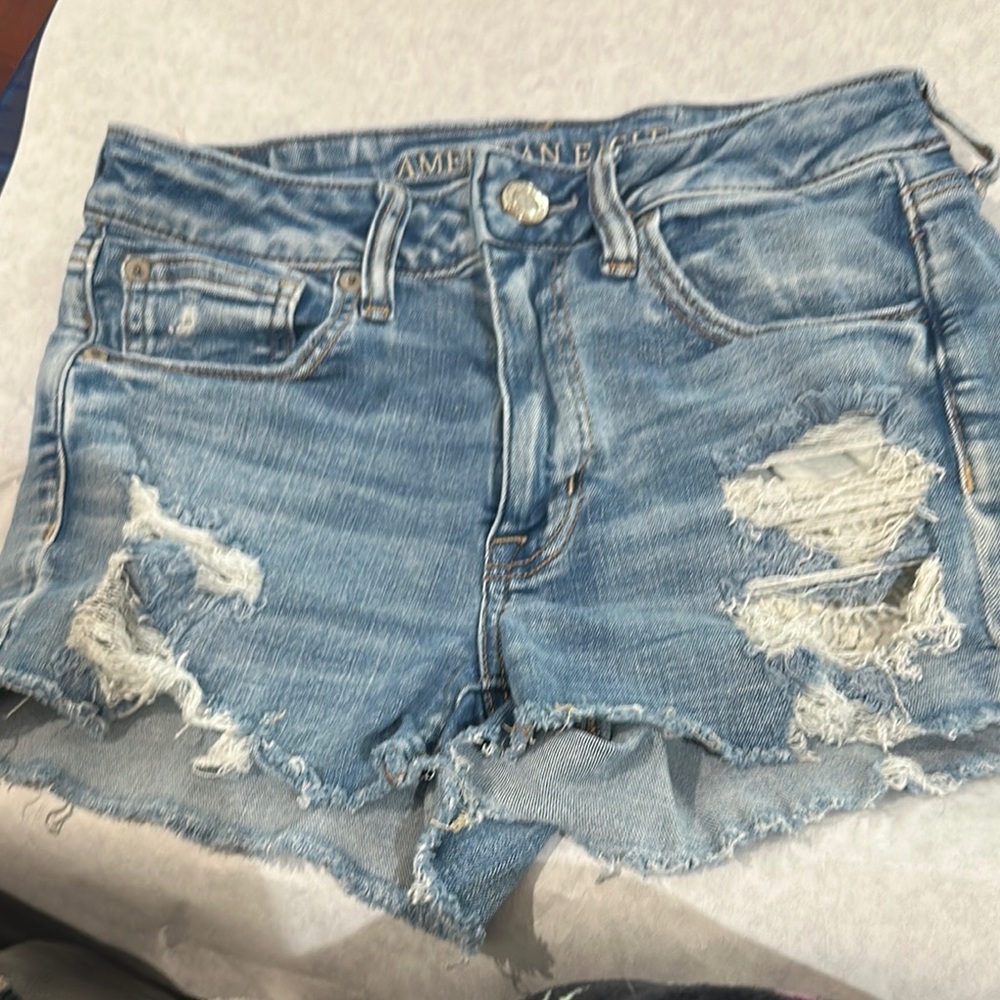American Eagle Outfitters Women's Blue Denim Shorts